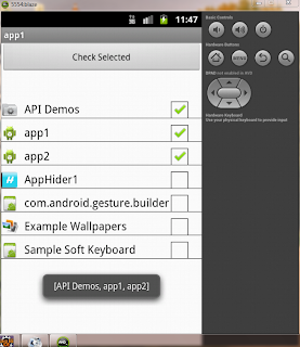 List view with Check box